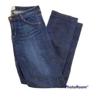Hudson jeans medium wash straight leg back flap pocket size 29